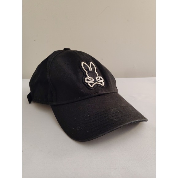 Psycho Bunny Men's Black Lenox Baseball Cap - Picture 1 of 6